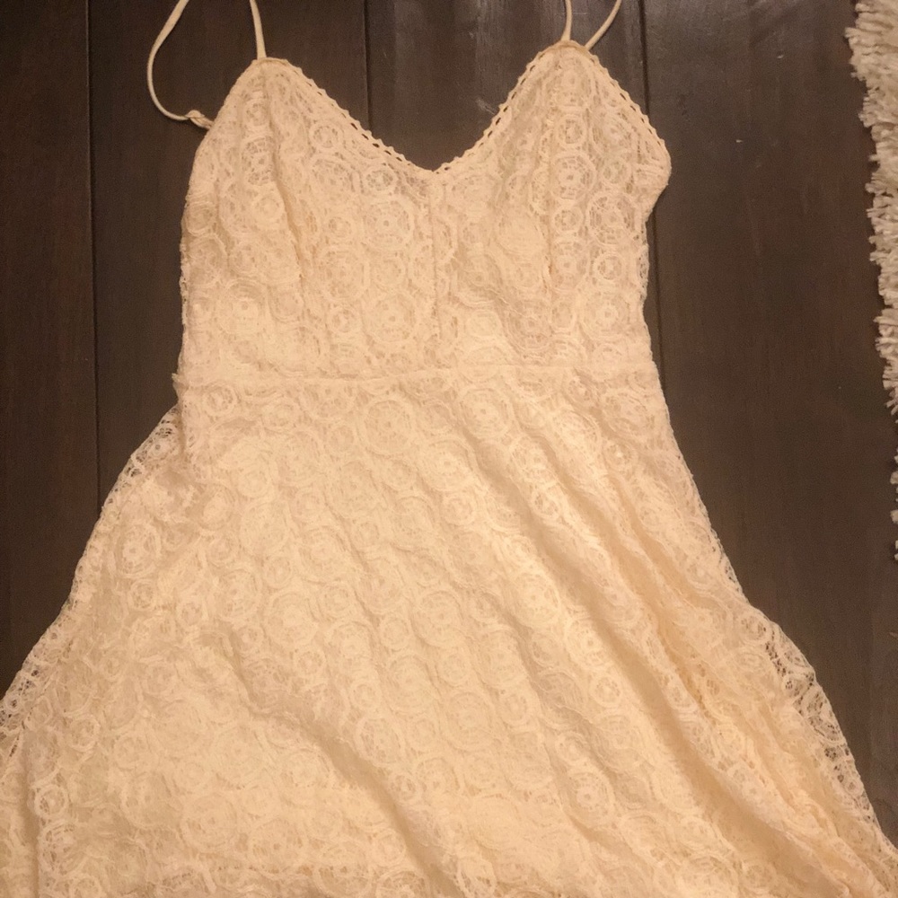 Urban Outfitters Ivory Crochet Dress